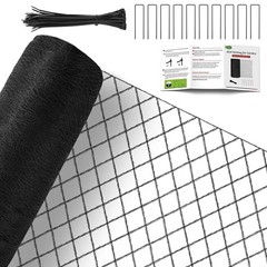 Chicken Coop Netting Overhead Hawk Protection HDPE Mesh 7.5 x 100 ft