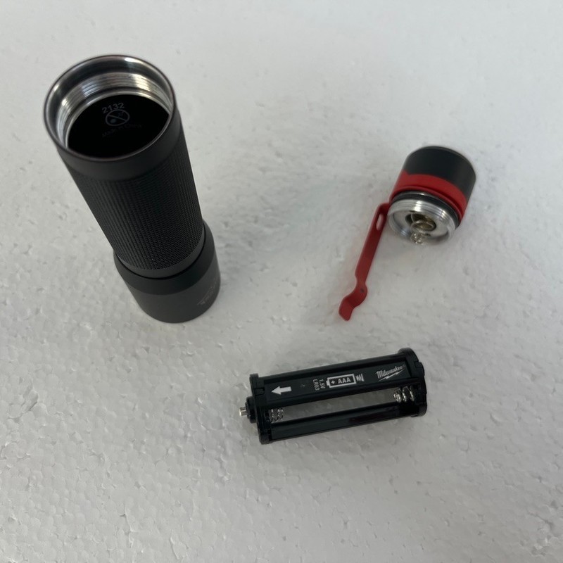 Milwaukee LED Flashlight AAA Battery Pocket Clip New Without Box gallery