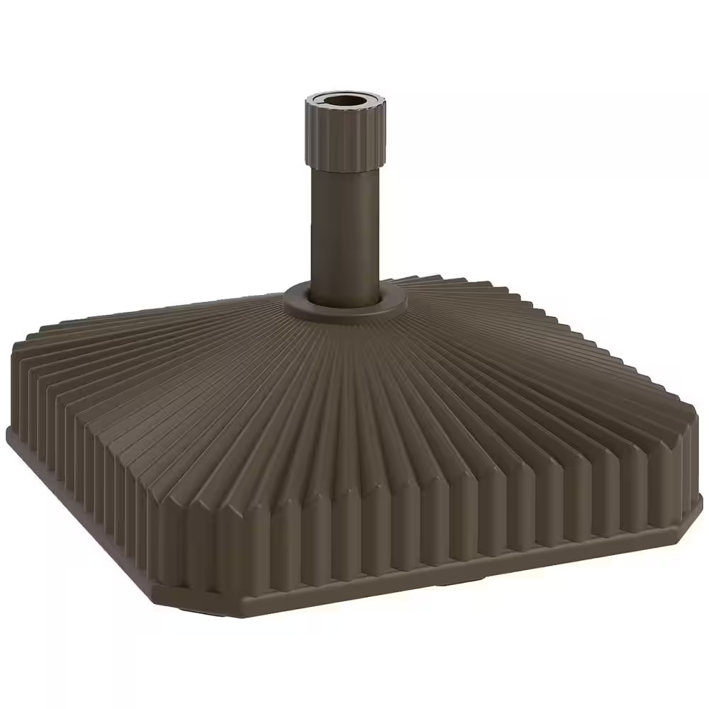 33Lb. HDPE Square Patio Umbrella Base Holder, Heavy Duty Outdoor Umbrella Stand gallery