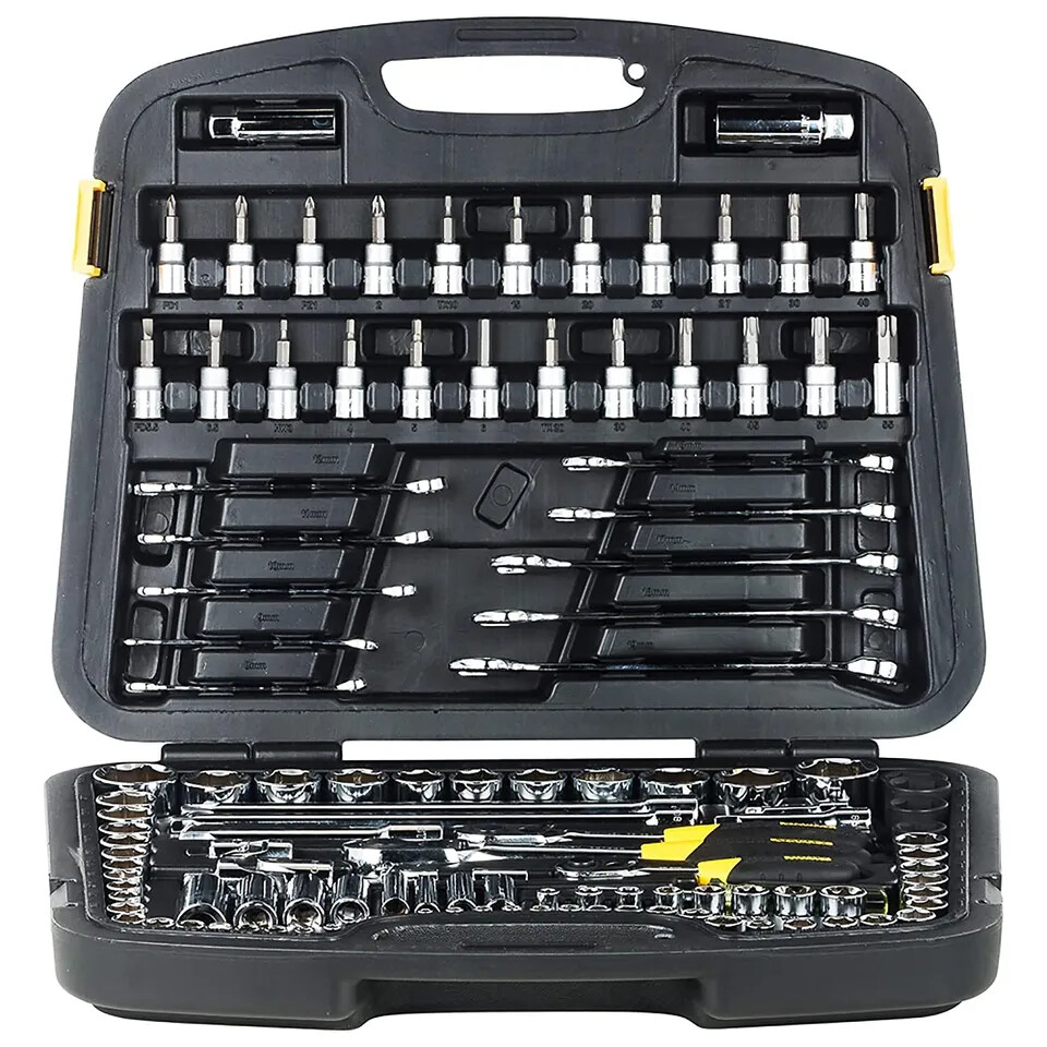 Stanley 91-931 Master Tool Set 120 Pieces of 1/4 3/8 1/2 Inch gallery