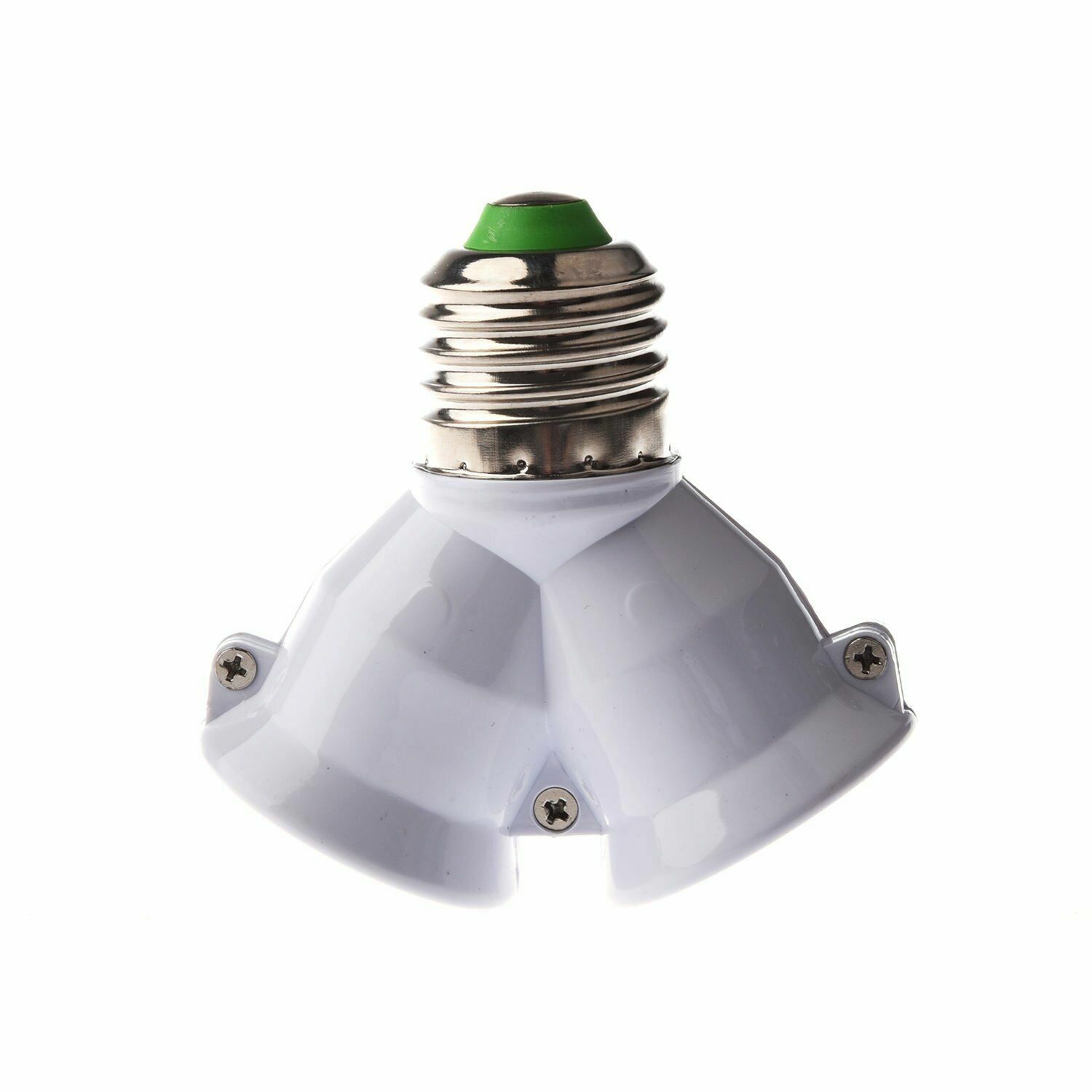 E27 1 to 2 LED Light Lamp Bulb Adapter Converter Split Splitter Base Socket HO gallery