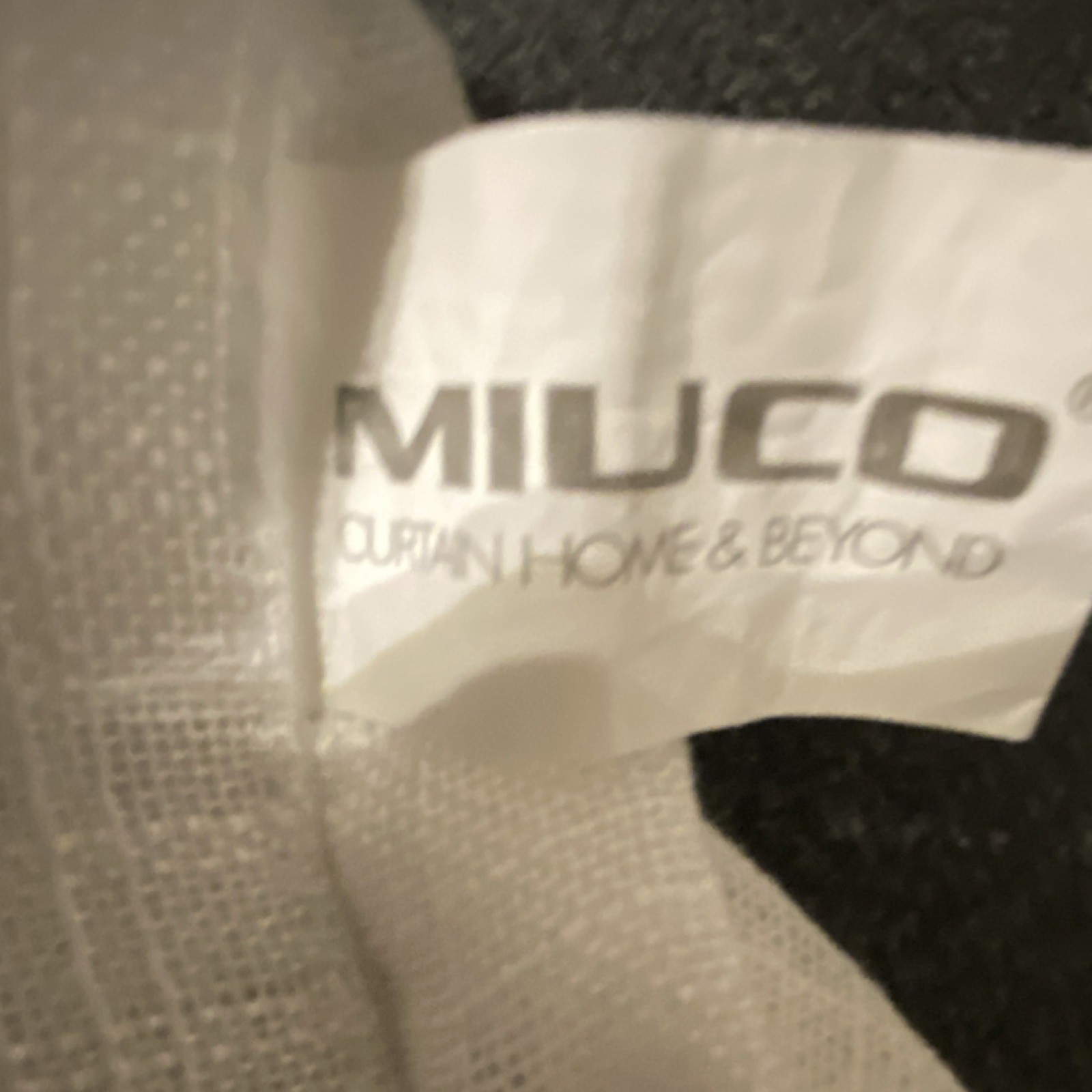 MIUCO White Grommet Curtain Panel Linen Polyester Blend Crosshatch Pattern gallery