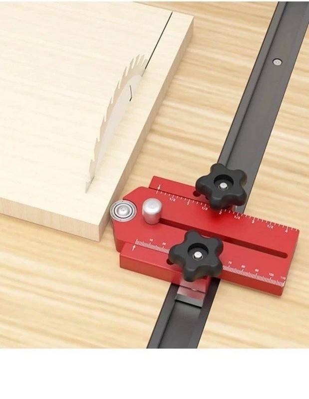 Granatan Thin Rip Table Saw Jig Guide Narrow Strip Cuts Fits 3/4" x 3/8" T-Slot gallery