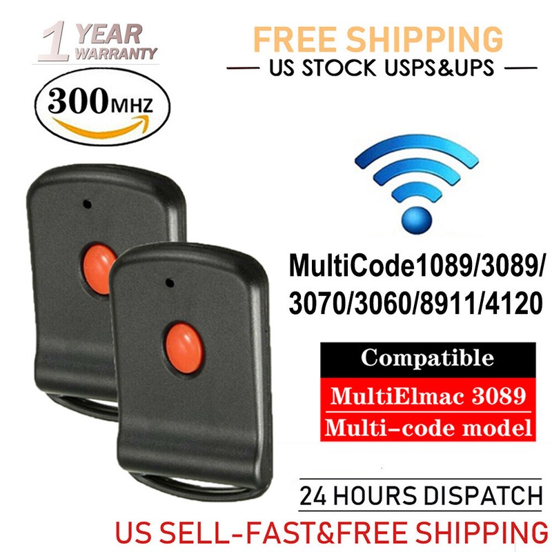 For Linear 3089 MultiCode Remote MCS308911 Gate Garage Opener Remote Transmitter gallery