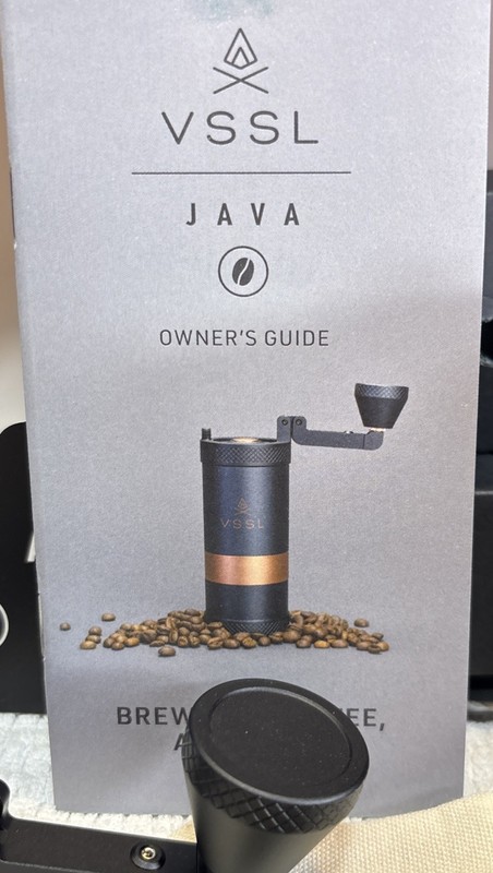 New! VSSL Java Black Portable Manual Coffee Espresso 20g Burr Grinder. Camping gallery