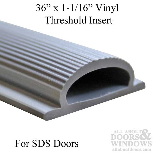 36" x 1-1/16" Gray Vinyl Threshold Insert for SDS Doors gallery