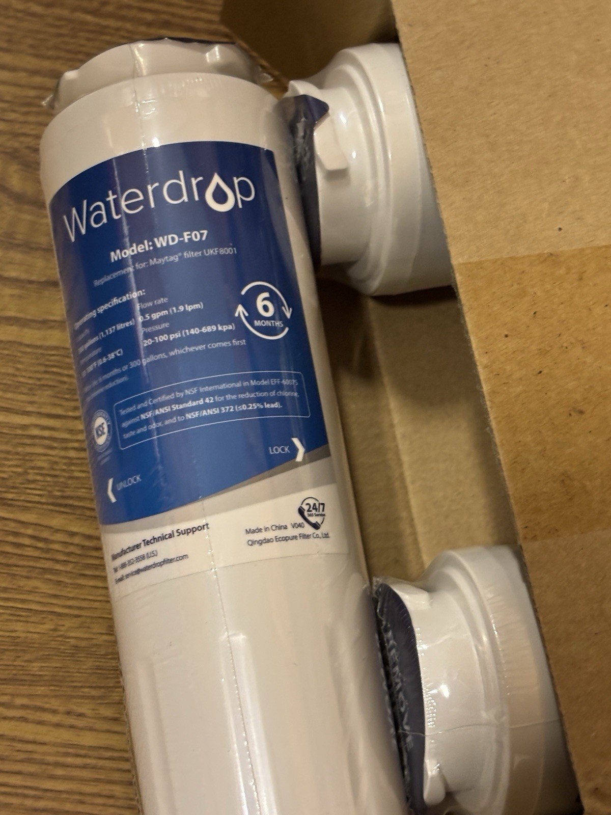 3 WaterDrop WD-F07 Water Filters - Replacement for Maytag Fridge Filter UKF8001 gallery