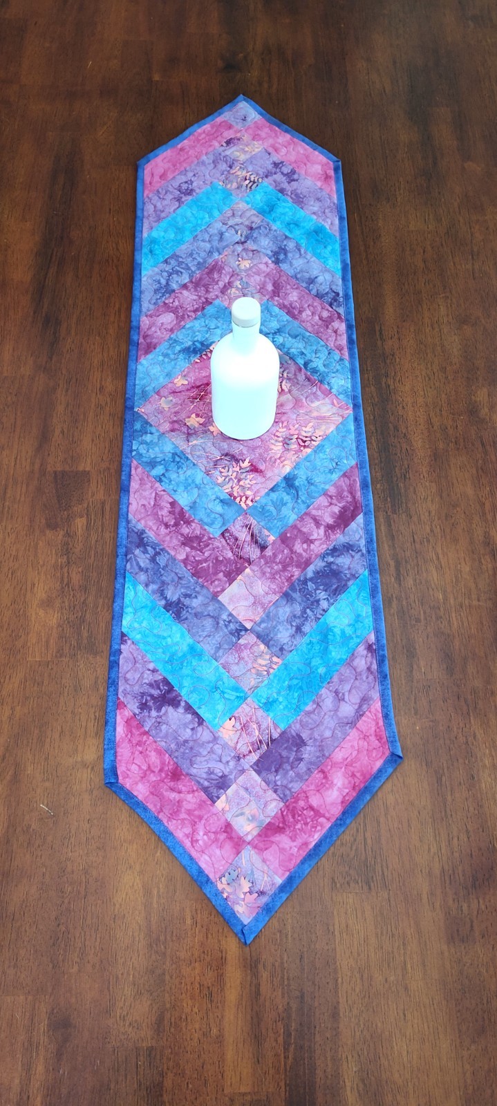 Tropical Twilight! NEW HANDMADE Quilted Table Runner - 12" X 46" gallery