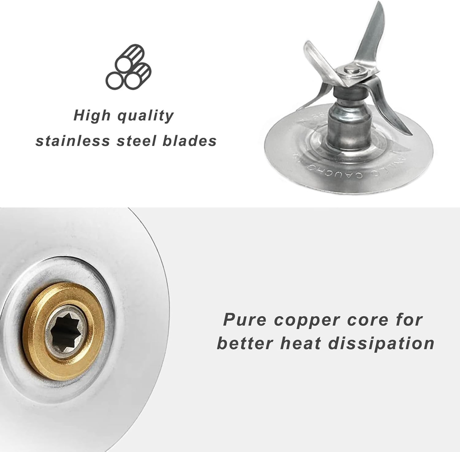 For Oster Blender Replacement Parts Blender Ice Blade with Jar Base Cap and Two gallery