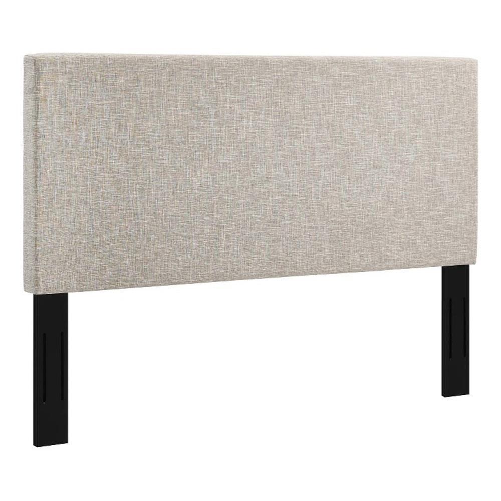 Modway Taylor Full/Queen Upholstered Linen Fabric Headboard in Beige gallery