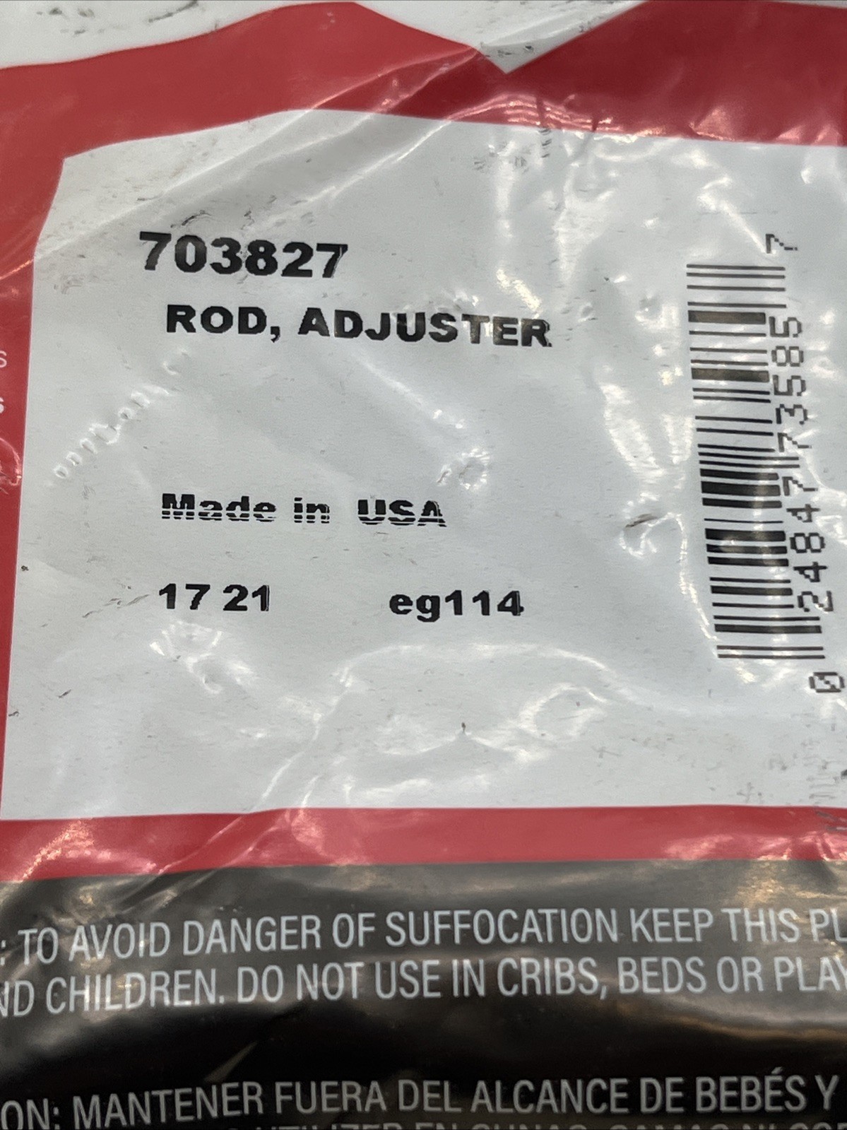 Briggs & Stratton OEM 703827 Rod, Adjuster New Old Stock Free Shipping gallery