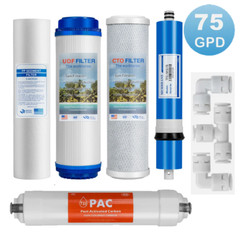 Membrane Solutions Reverse Osmosis Filter Replacement, 75 GPD Replacement Filter