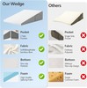 Wedge Pillow for Sleeping & Resting, 24"x24"x10" Memory Foam Cushion with Gre... gallery