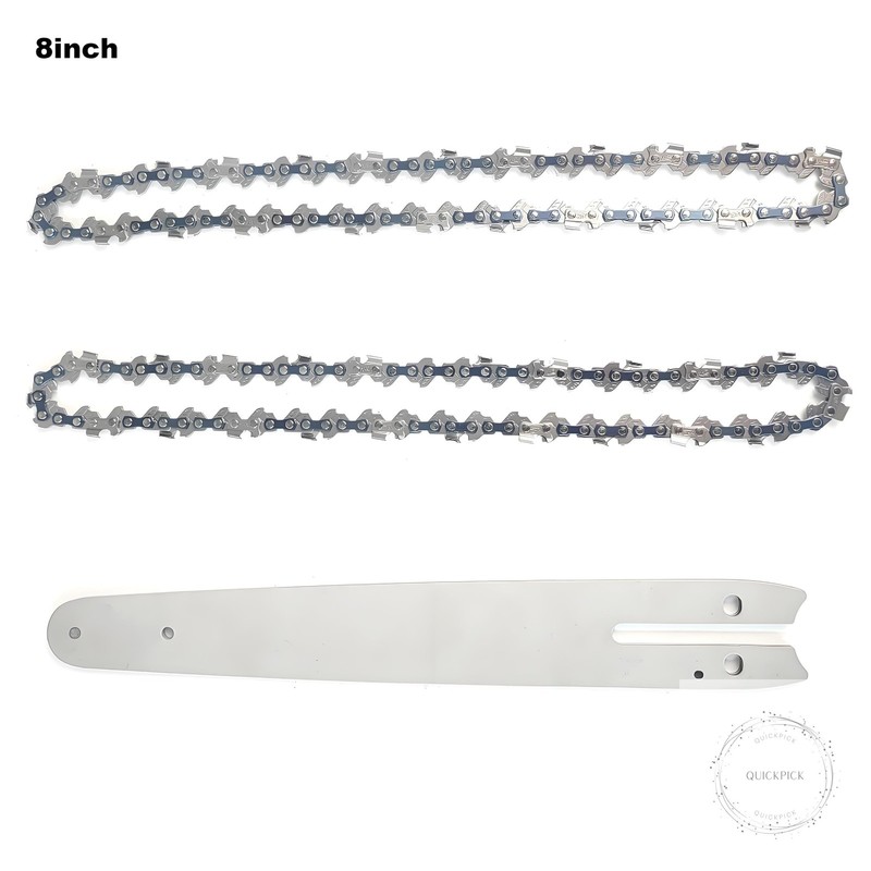 8 Inch Chainsaw Chain Replacement- 2 Chains and 1 Guide Bar for 8 Inch Mini gallery