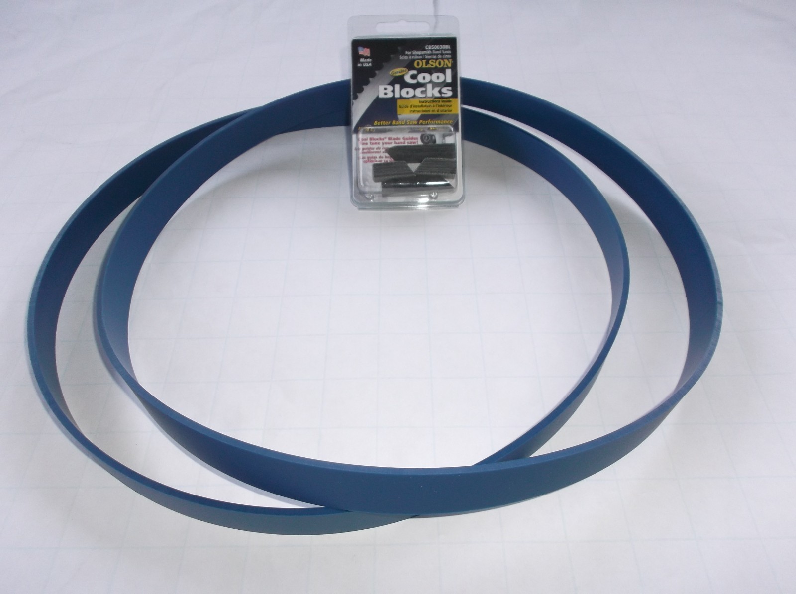 OLSON COOL BLOCKS + BLUE MAX PRO SERIES BANDSAW TIRES SHOPSMITH 555507 BAND SAW gallery