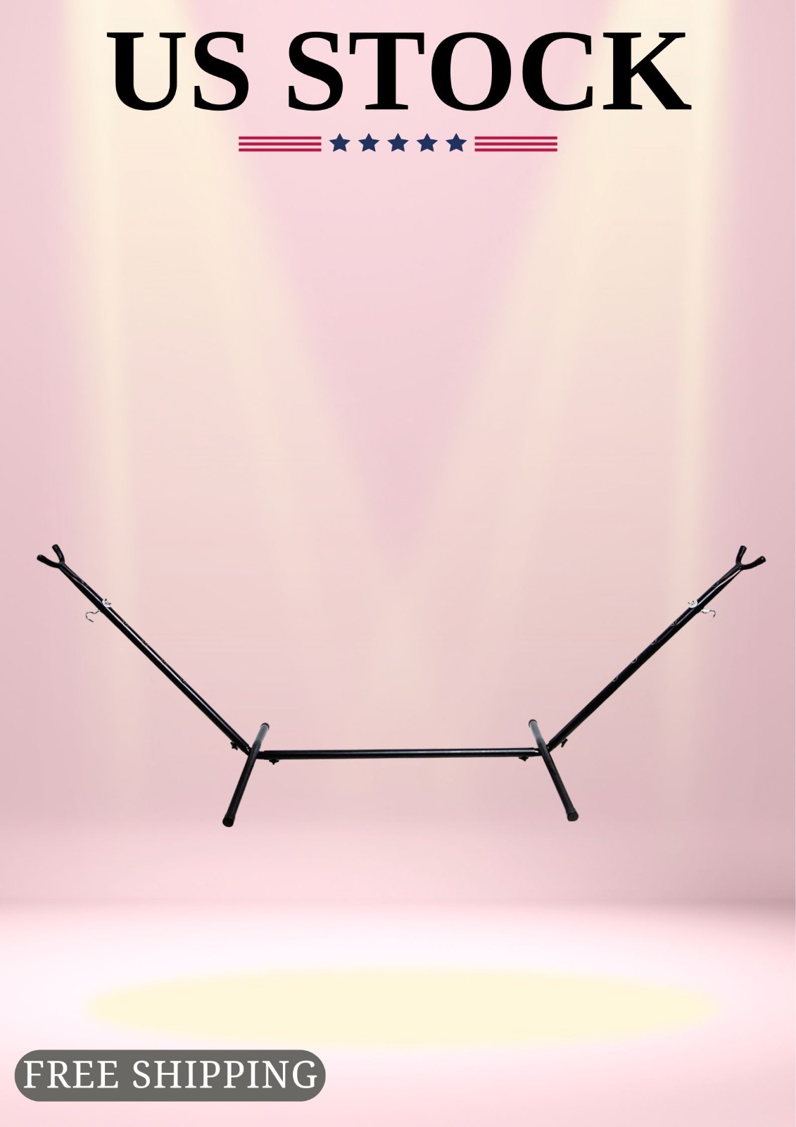 Hammock Stand Adjustable Steel 9-Foot Heavy Duty 450 lb Capacity gallery