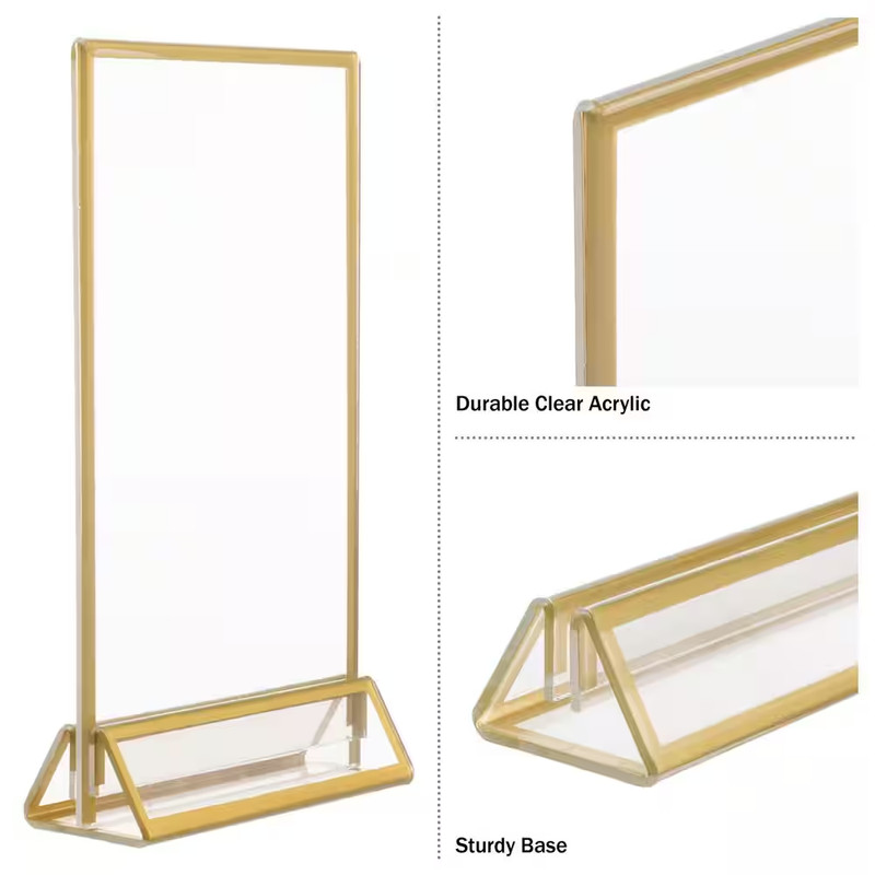 5X7 Picture Frames 12-Pack - Floating Frame Set for Table Numbers, Wedding Signs gallery