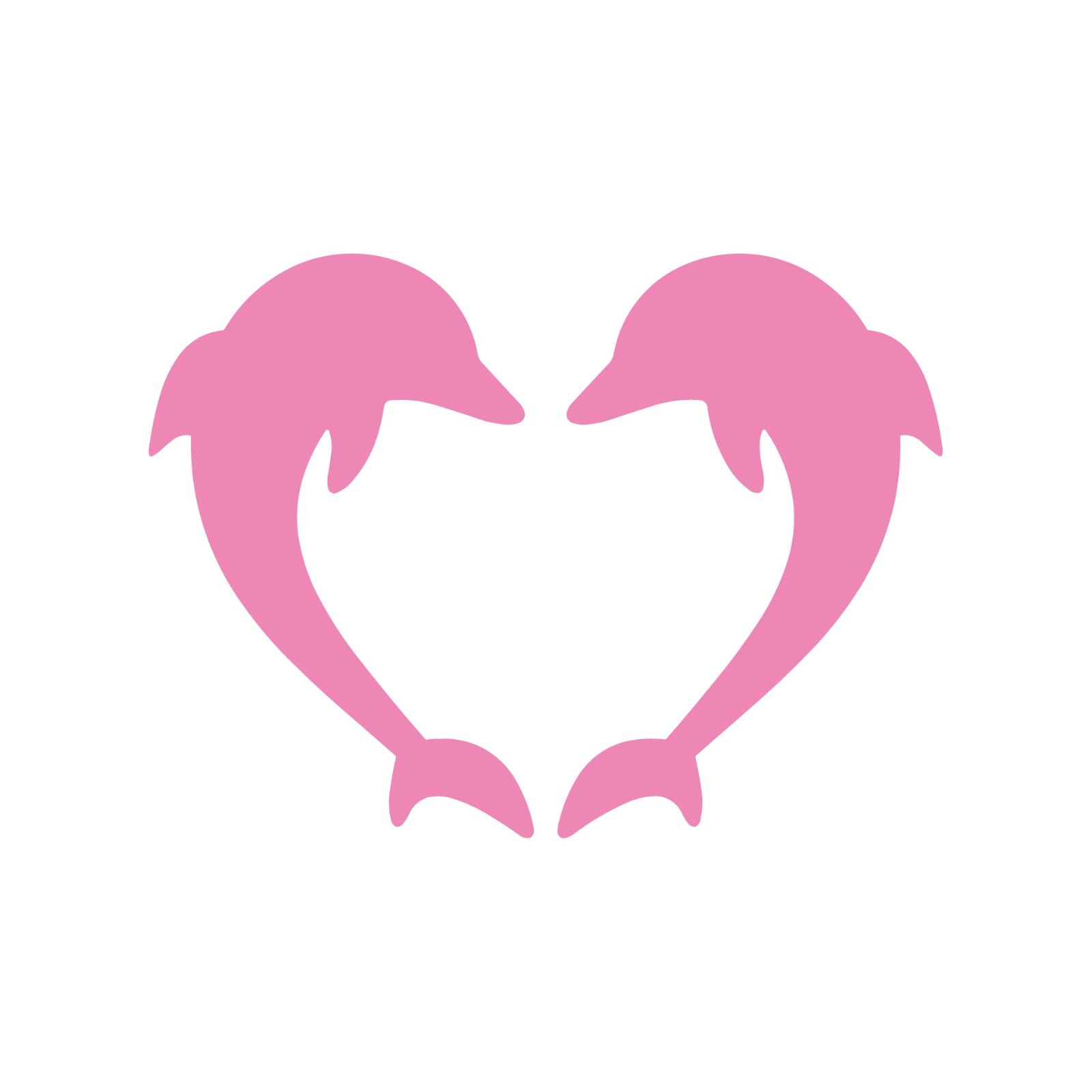 Dolphin heart Vinyl Decal Sticker gallery