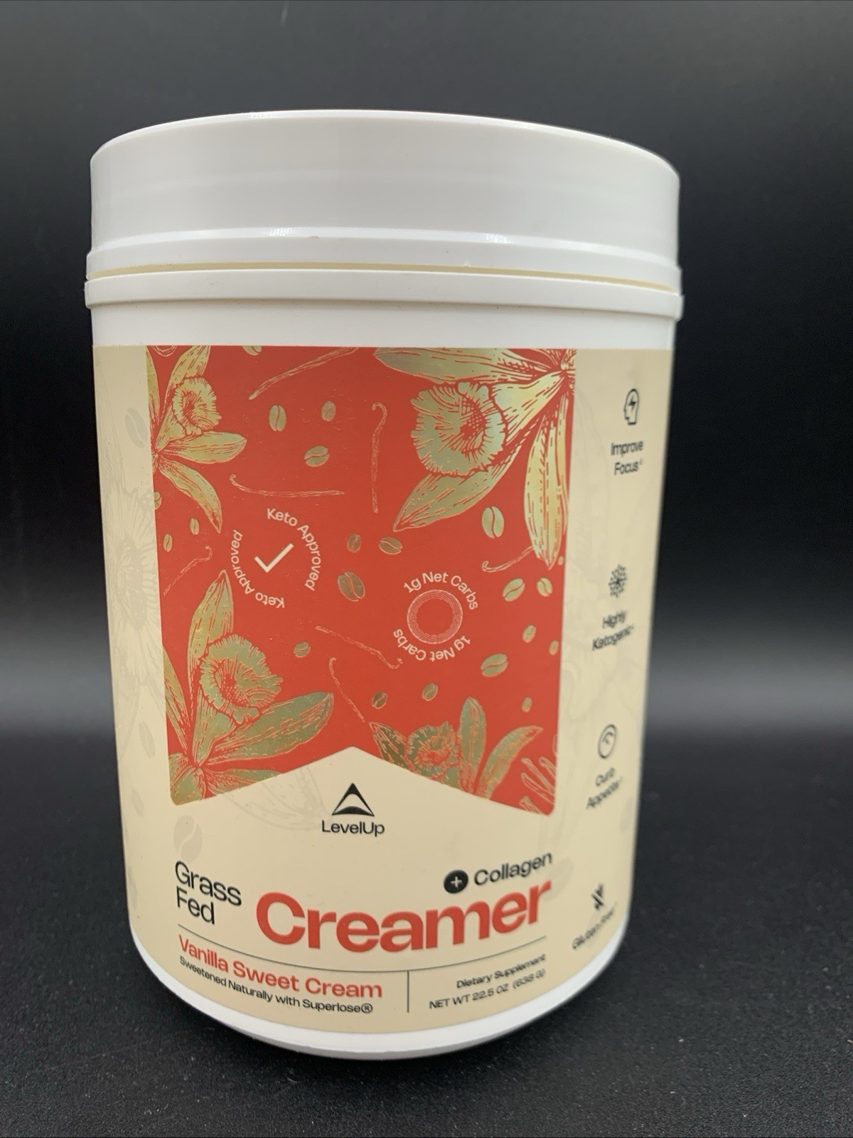 LevelUp Creamer, with Energizing MCT Oil and Collagen Peptides EXP 11/2027 gallery