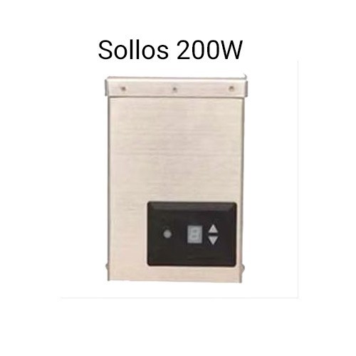 Sollos 200W Stainless Steel Transformer, 12V, Integrated Photocell and Timer, 1 gallery