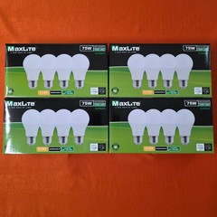 16 Pack Maxlite 75 Watt Equivalent 10W LED Bulbs A19 Soft White 2700K Light