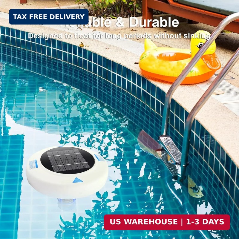 Solar Pool Ionizer for Inground & Above Ground Pools, Up to 45,000 Gallons, Floa gallery