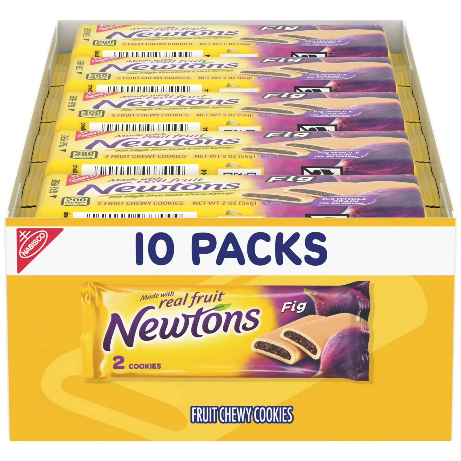 Newtons Fig Bars Soft Fruit Chewy Cookies – 10 Snack Packs (2 Cookies per Pack) gallery