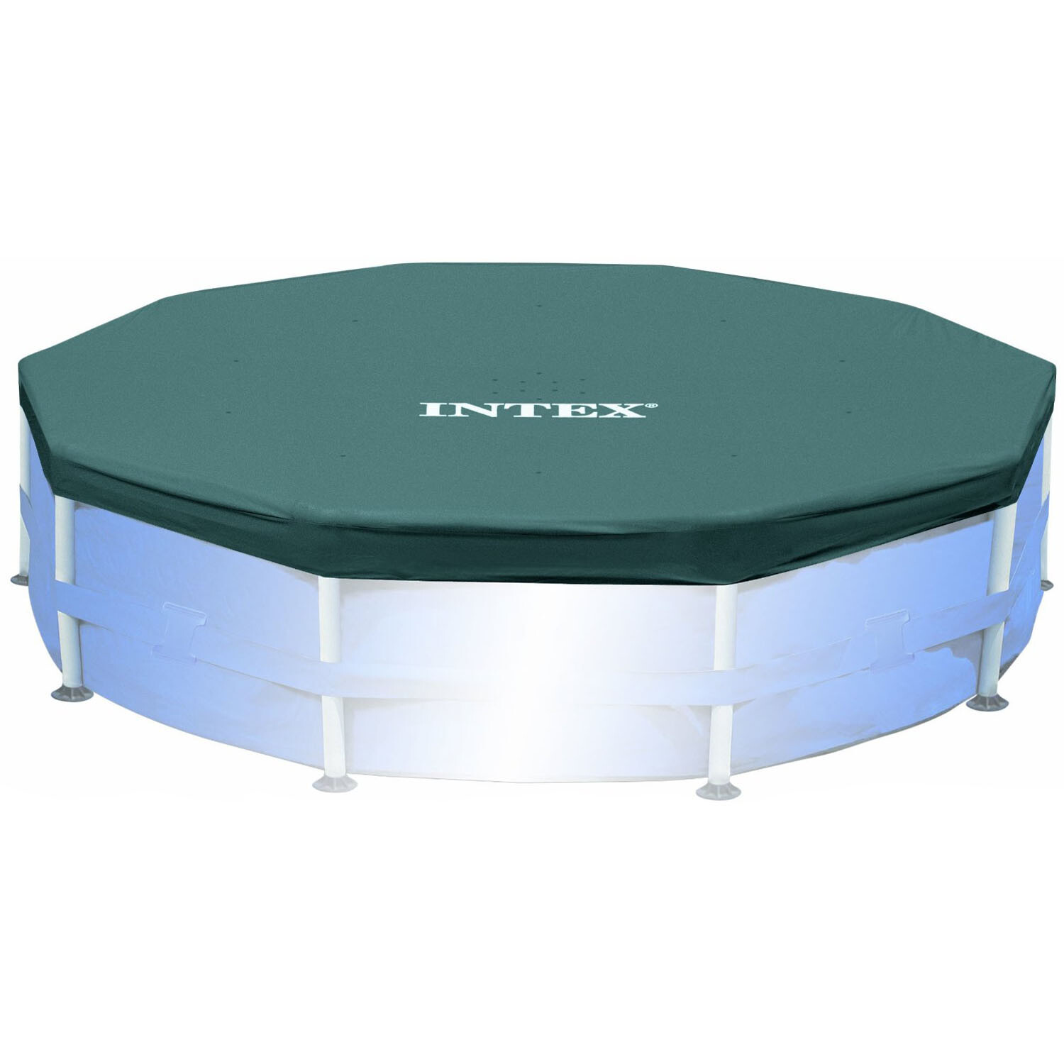 Intex 15' Round Frame Above Ground Pool Debris Cover with Drain Holes (Open Box) gallery