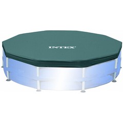 Intex 15′ Round Frame Above Ground Pool Debris Cover with Drain Holes (Open Box)