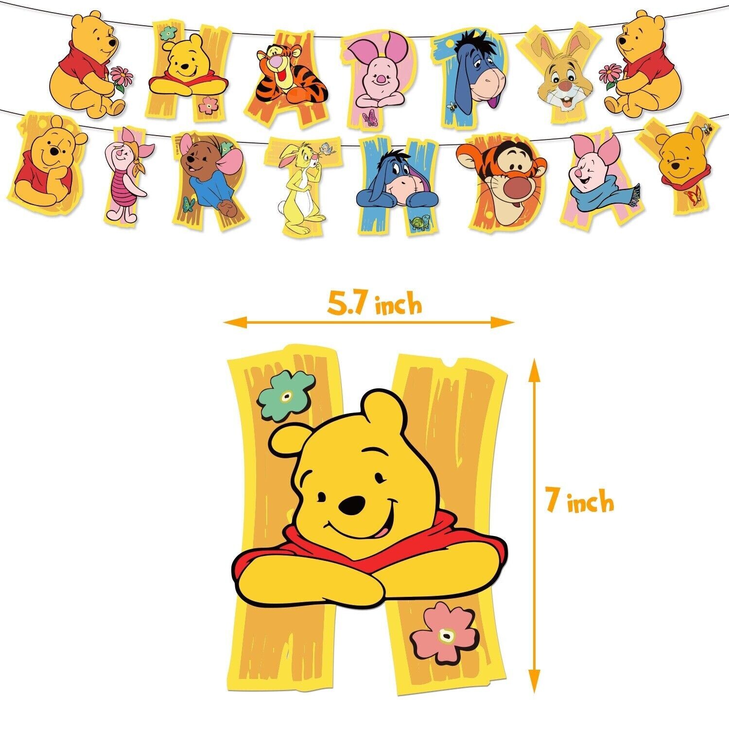 Animation Winnie The Pooh & Pals Theme Birthday Party Decorate Supplies Set gallery