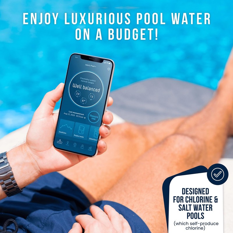 - Sense Skimmer Adapter - Smart Pool Monitor - Chlorine & pH Meter - Pool Wat... gallery