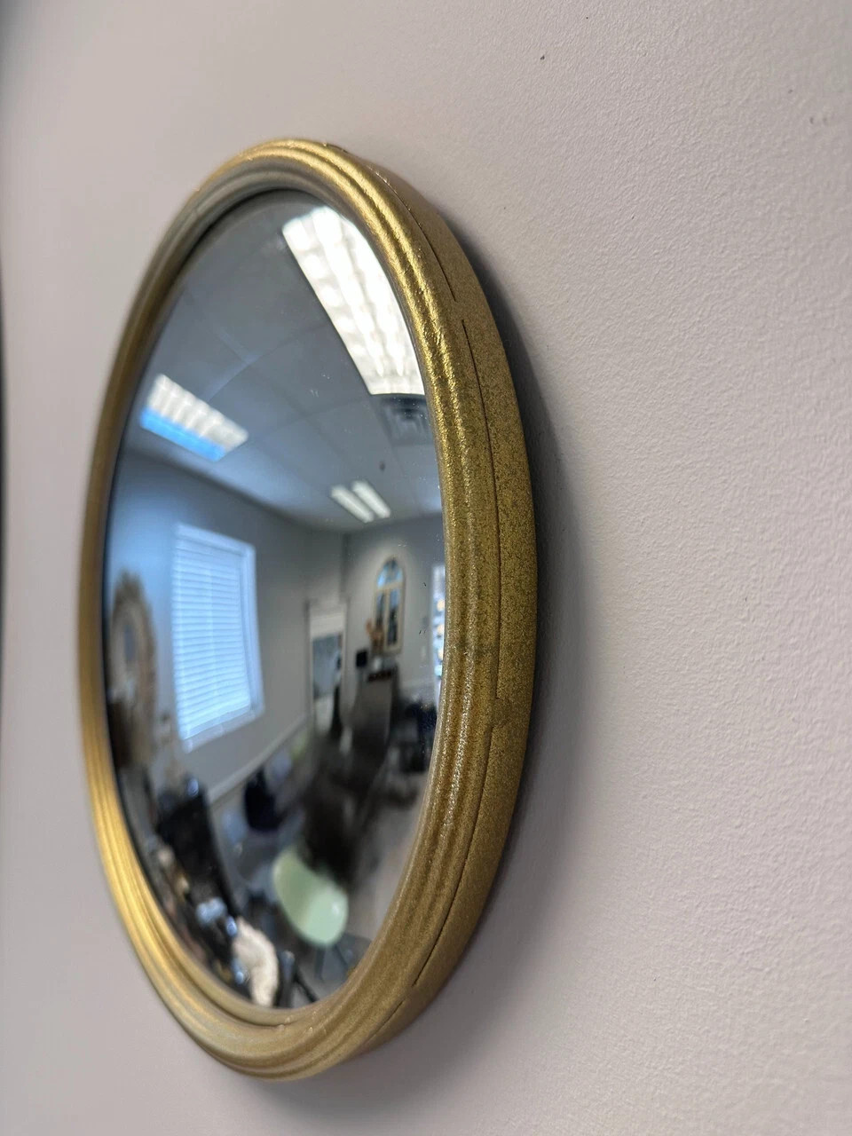 Convex Wall Mirror Round Gold Framed Antique Vintage Style gallery