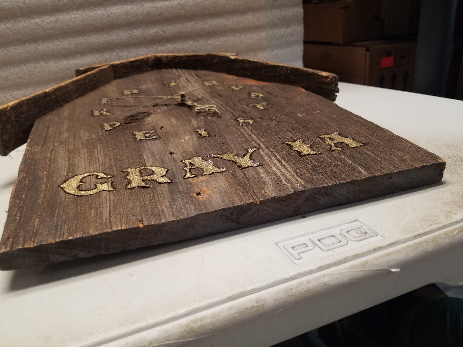 Handmade Barnwood Barn Shaped Wall Clock (M) gallery