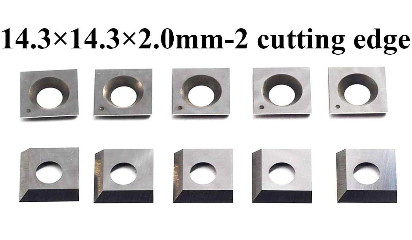 14.3MM CARBIDE INSERTS BLADES2 CUTTING EDGES FOR SPIRAL CUTTERHEAD PLANER -10PCS gallery