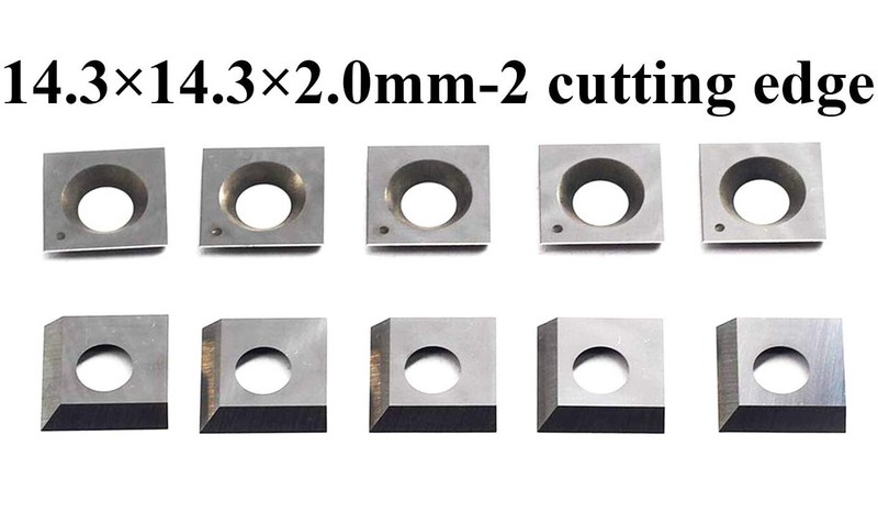 14.3MM CARBIDE INSERTS BLADES2 CUTTING EDGES FOR SPIRAL CUTTERHEAD PLANER -10PCS gallery