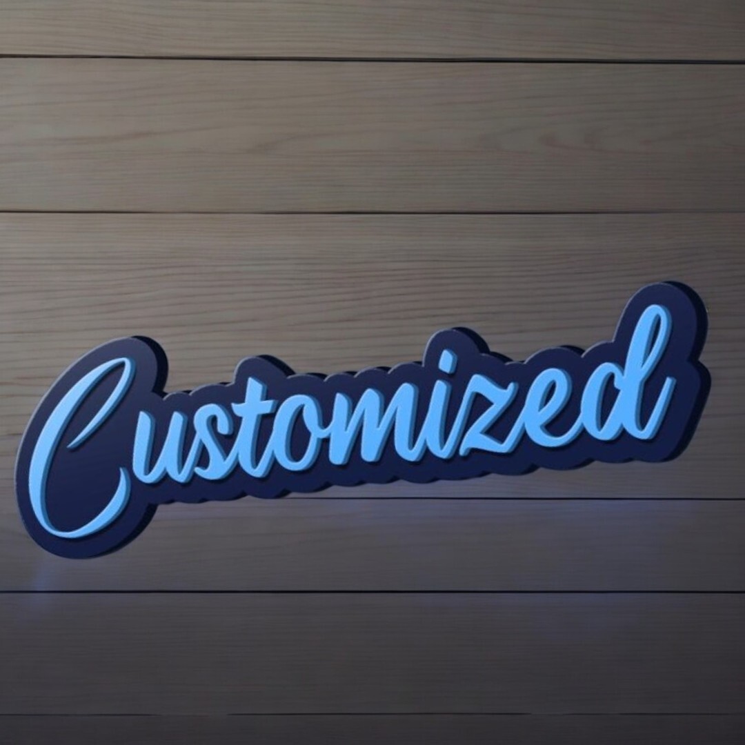 Customized Car Acrylic Emblem Badge MULTI COLOR Customized Text Names gallery