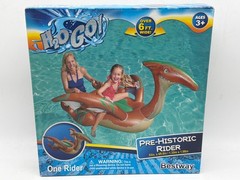 H2OGO! Pre-Historic Inflatable Pool Rider For Kids & Adults Over 6 Ft Wide Heavy