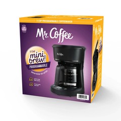 Mr. Coffee 5-Cup Mini Brew Programmable Coffee Maker – Black