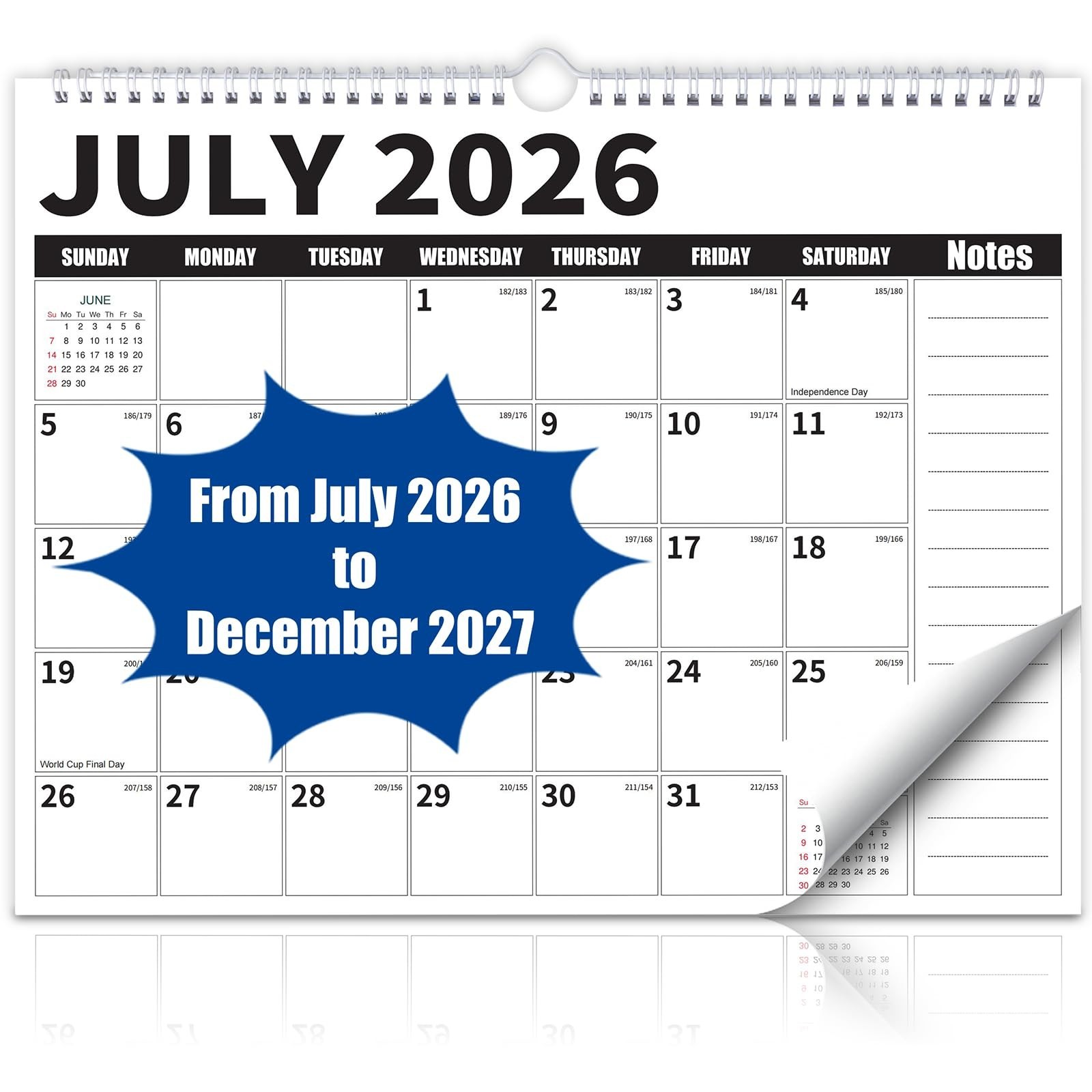 Wall Calendar 2026-2027 (July 2026 - December 2027) - 18 Month Large Hanging ... gallery