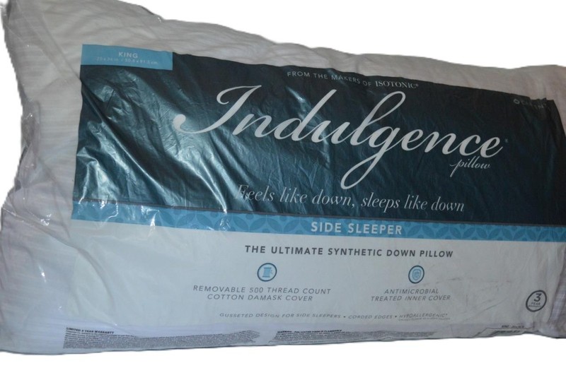 INDULGENCE By Isotonic Side Sleeper KING PILLOW Down Alternative 20" X 36" gallery