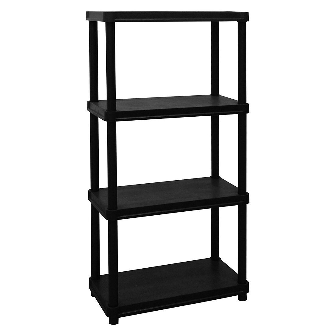 4 Tier Plastic Shelf Storage Rack Shelving Unit Garage Laundry Kitchen Shelves gallery