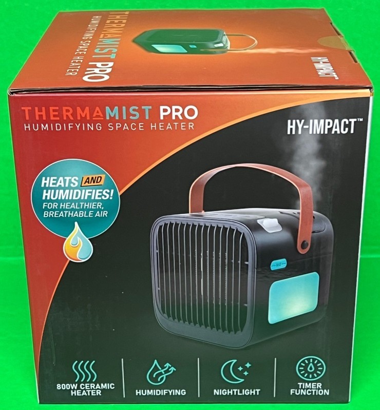 Intertek HY-IMPACT 800W Ceramic Humidifying Space Heater Model: 03439 - NEW gallery