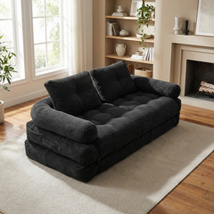 Folding Couch Sofa Bed,Convertible Floor Sofa Loveseat Compressed Boneless Sofa