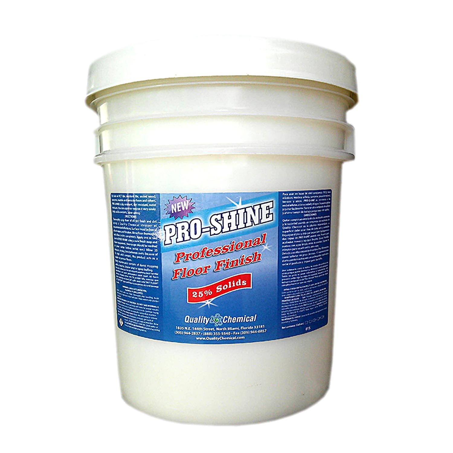 Pro Shine High Shine Commercial Floor Finish Wax - 5 gallon pail gallery