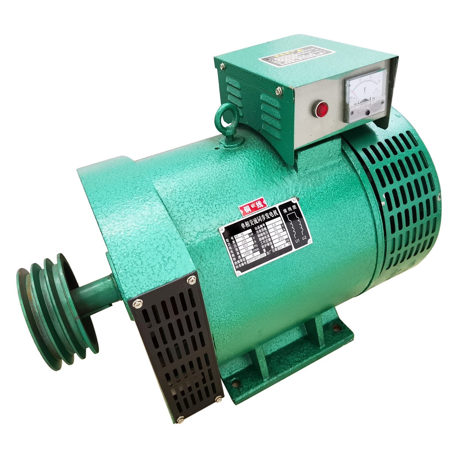 ST-15 Pure Copper Diesel Driven Generator with Carbon Brush 220V 15KW 1500r/min gallery