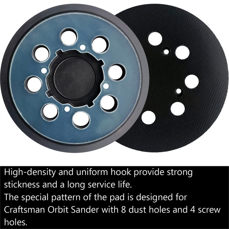 5 Inch Replacement Sander Pad CRAFTSMAN CMCW220B & CMEW231 - 5" 8 ( 1 pack ).... gallery