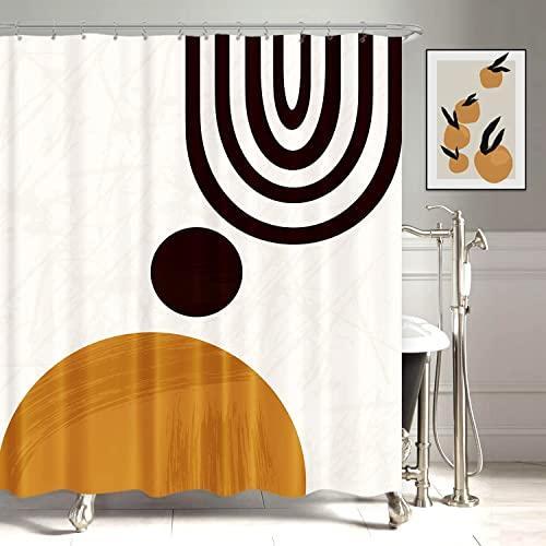KOMLLEX Abstract Mid Century Shower Curtain 60Wx72H Inch Modern Minimalist Boho gallery