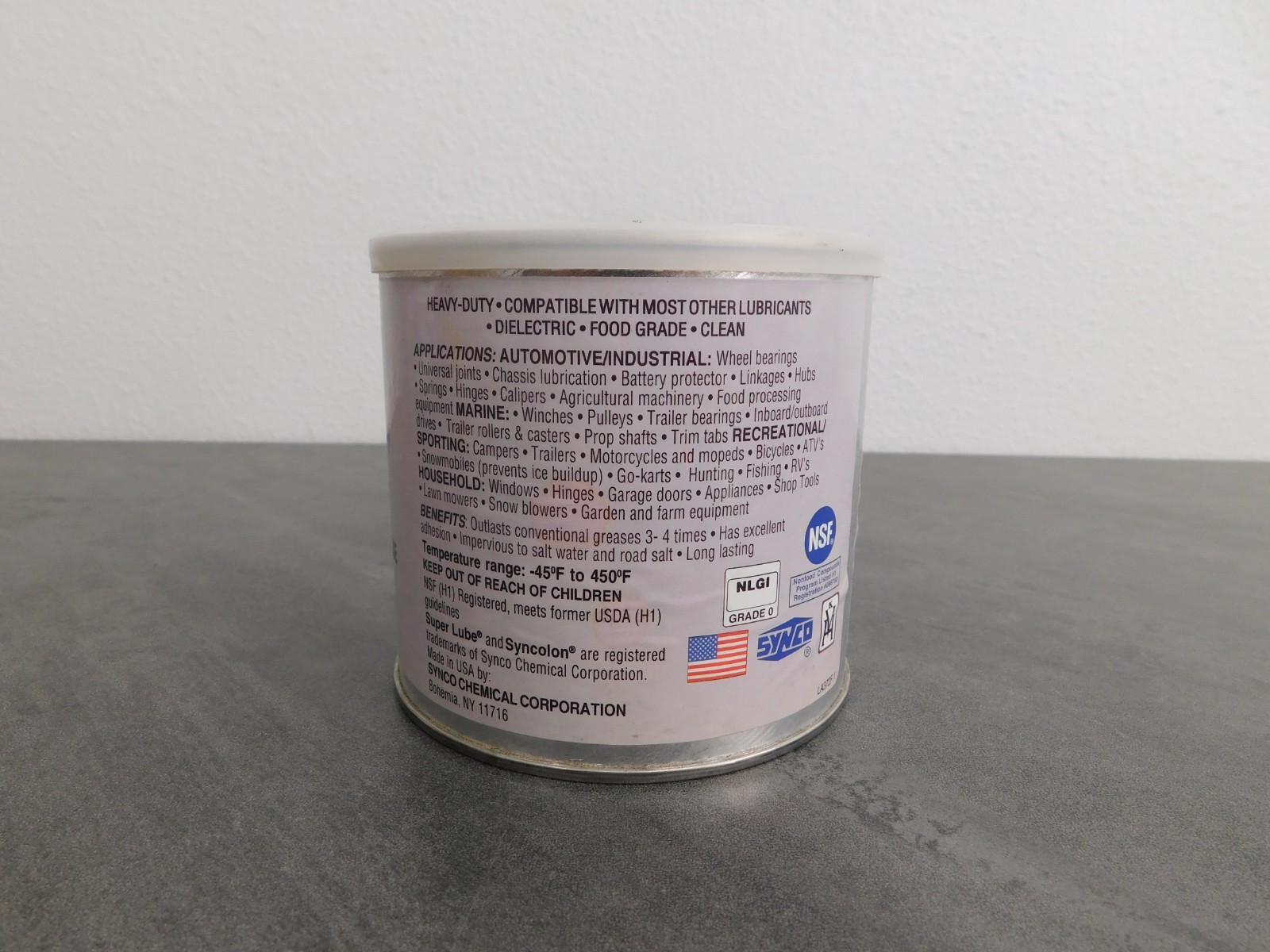 Synco Super Lube Multi-Purpose Synthetic Grease NLGI-0, 41160/00, 14.1 oz gallery