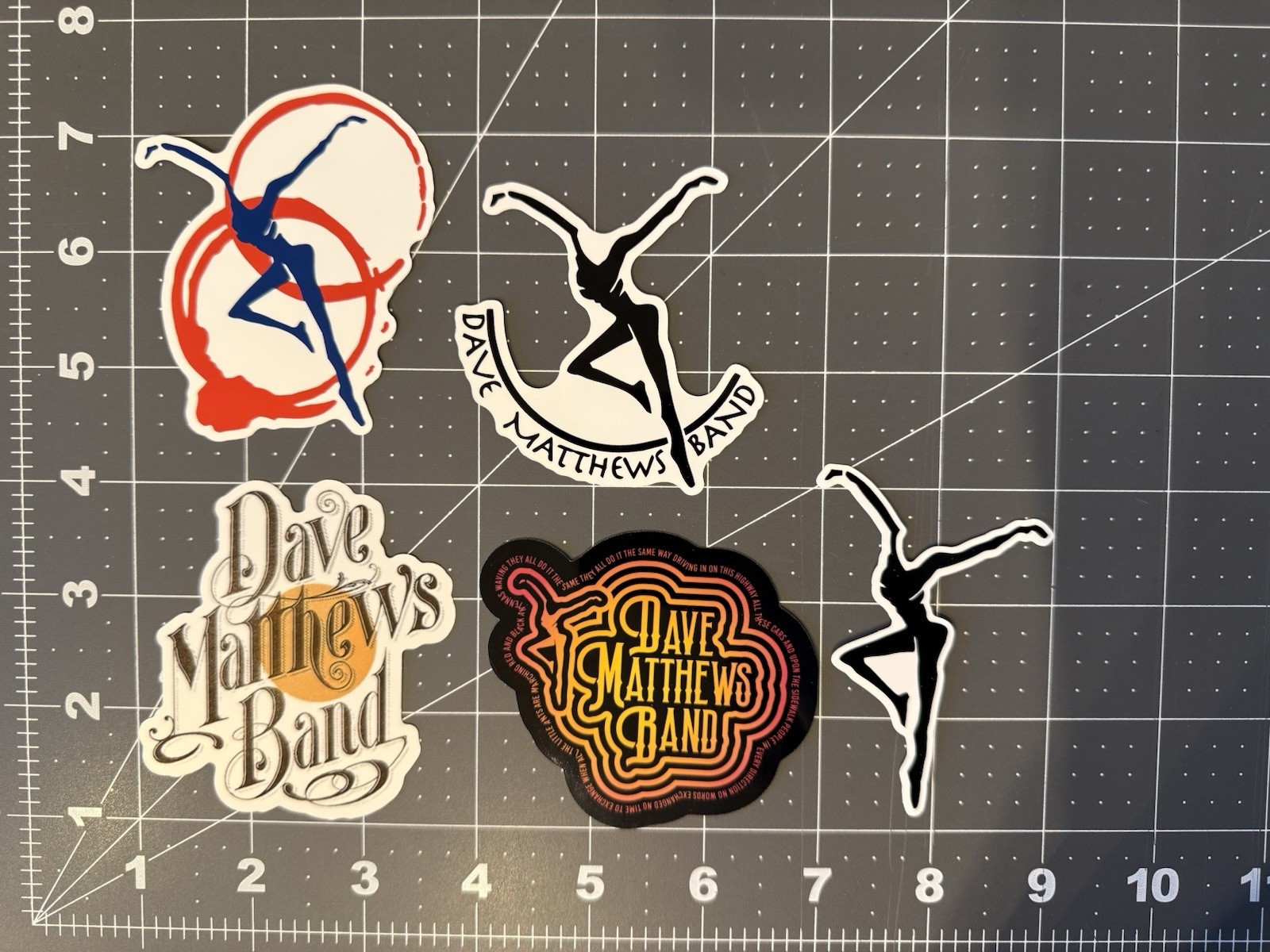 Dave Matthews Band Sticker Vinyl 5 Sticker Lot Car Window Laptop gallery