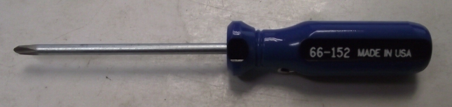 Armstrong 66-152 Phillips #0 Round Shank Screwdriver With Pocket Clip USA gallery